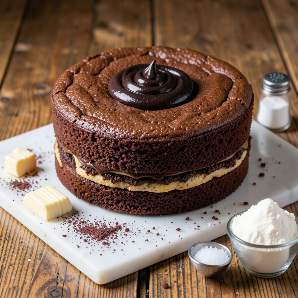 6-Inch Moist Chocolate Cake Recipe: Single-Pan Fudgy Core With Vanilla Swirl