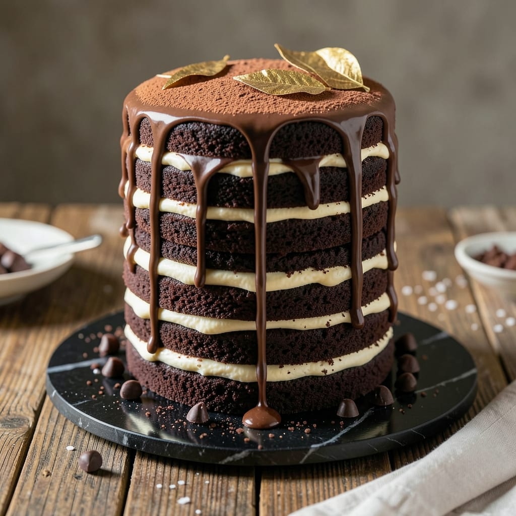 16-Layer Chocolate Cake Recipe: Decadent Height With Fudgy Layers