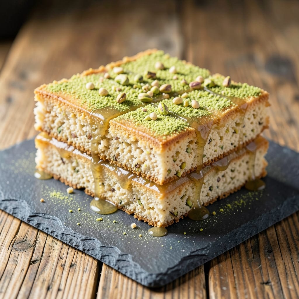 Almond Cake With Cardamom And Pistachio Recipe: Warm Spice and Nutty Crunch in Every Bite