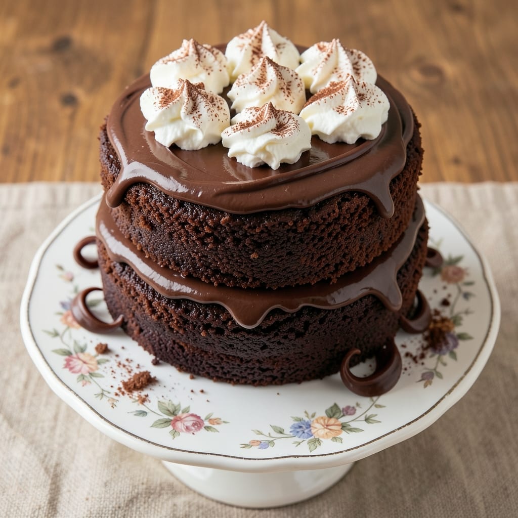 All American Chocolate Cake Recipe: Vanilla Bean Swirls and Buttery Crisp Crust