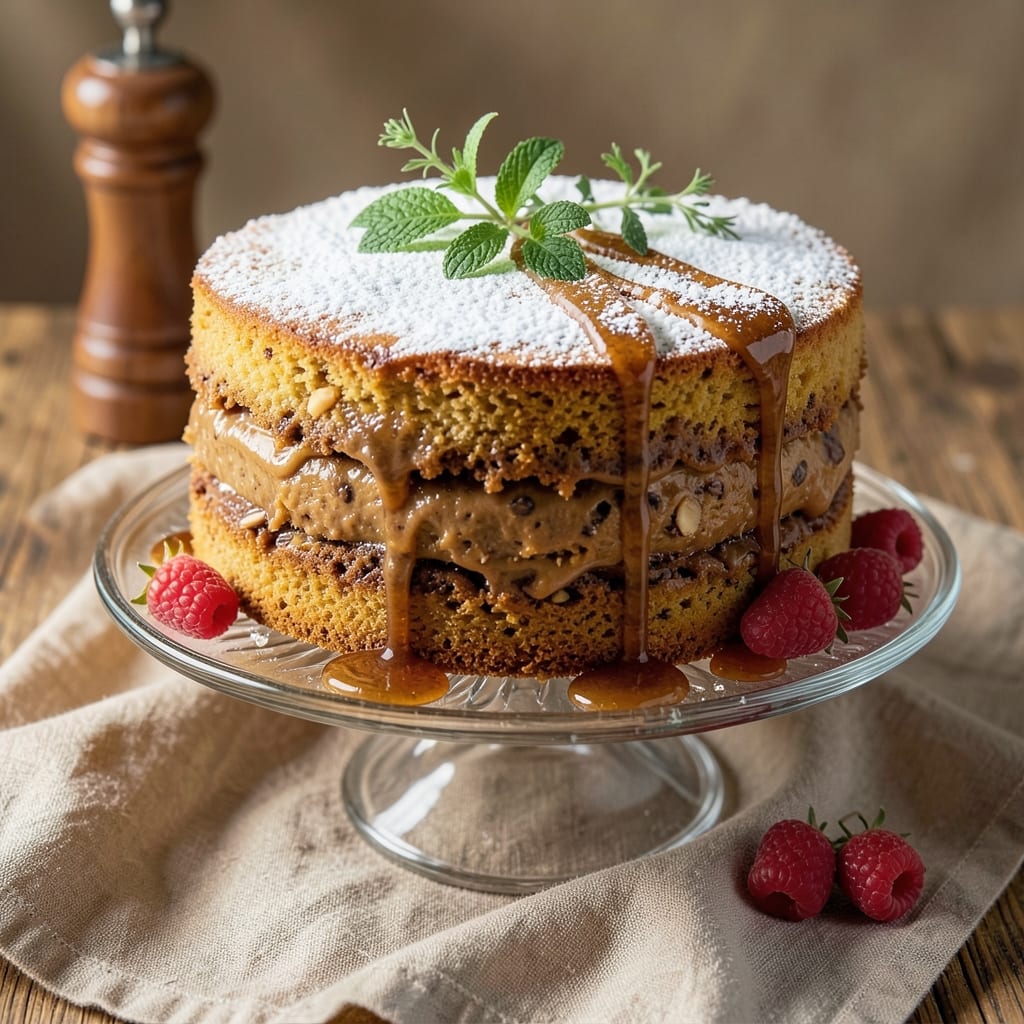 Amaretto Cake Filling Recipe: Nutty Liqueur Swirls With Ultra-Fudgy Layers