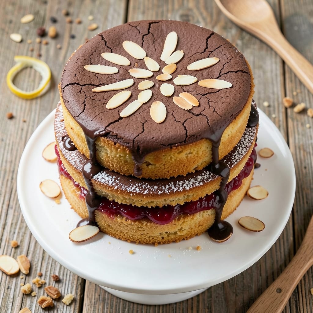 Almond Bakewell Cake Recipe: Classic Spiced Fruit and Nut Swirl