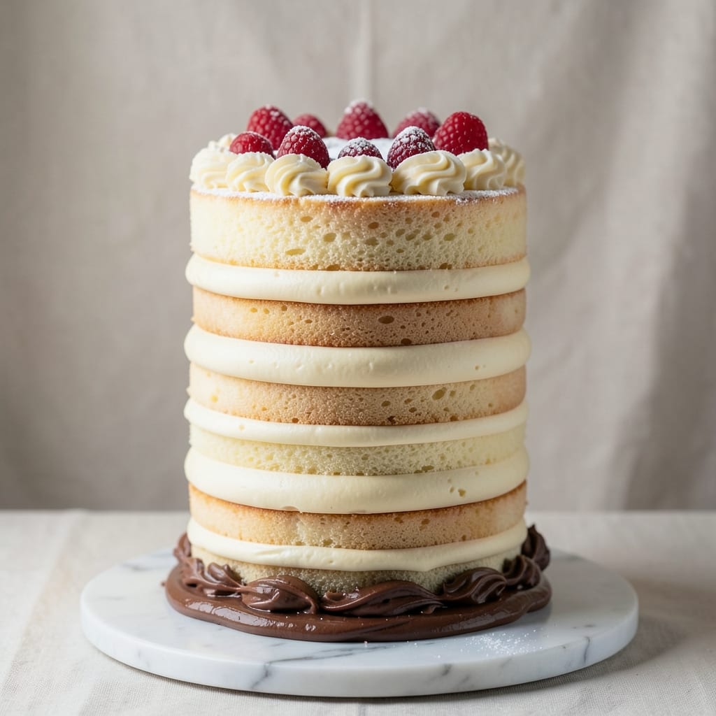 100 Layer Cake Recipe: Vanilla Buttercream Swirls and Crunchy Topping Magic