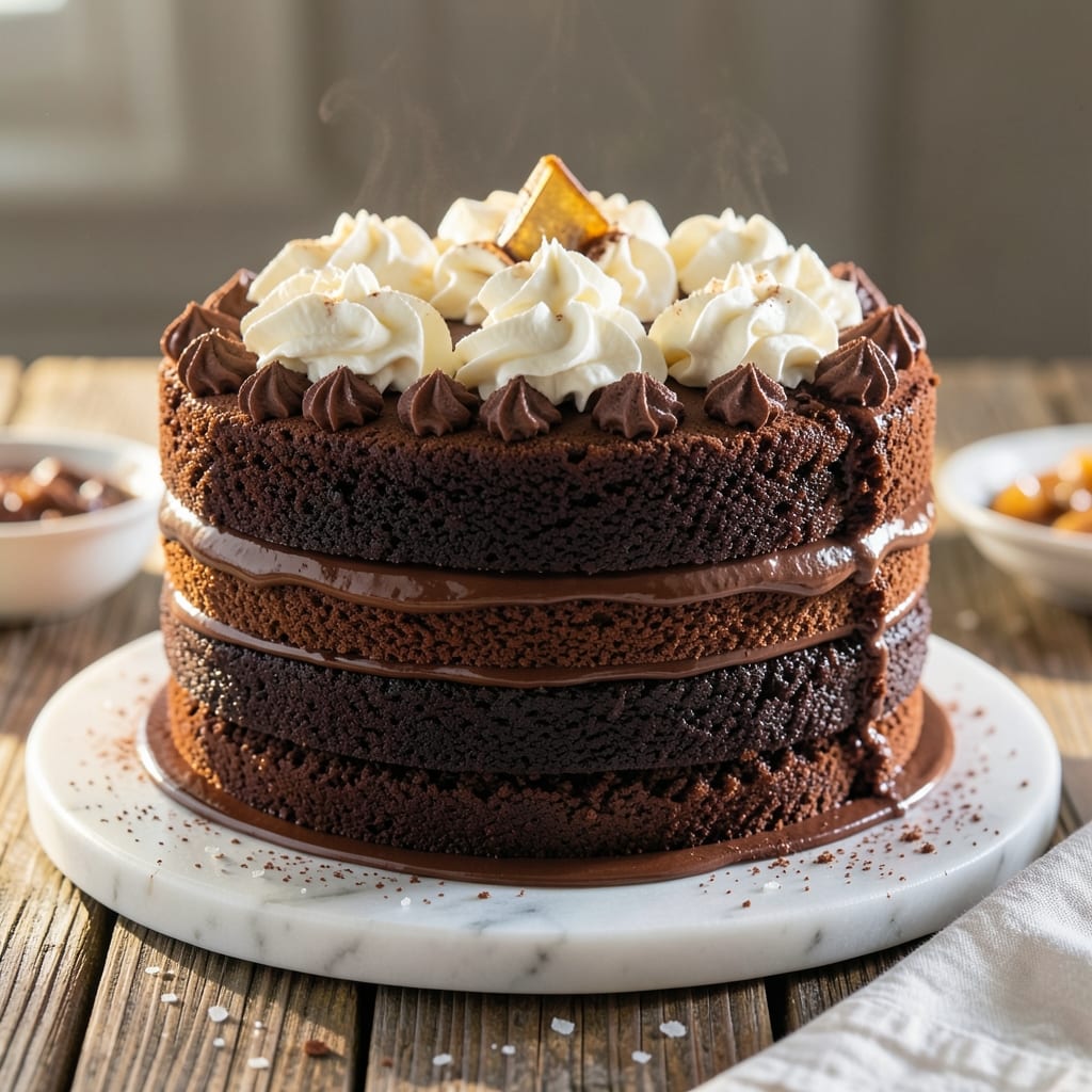 3 Layer Chocolate Cake Recipe From Scratch: Fudgy Base, Silky Middle, Airy Top Mastery