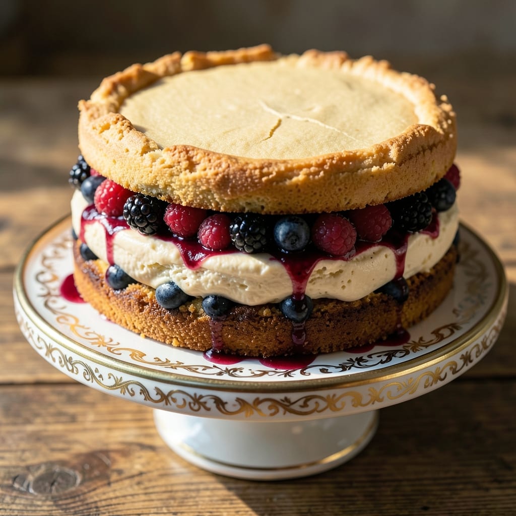 Almond Berry Cake Recipe: Sunshine-Lit Layers With Vanilla-Almond Swirls
