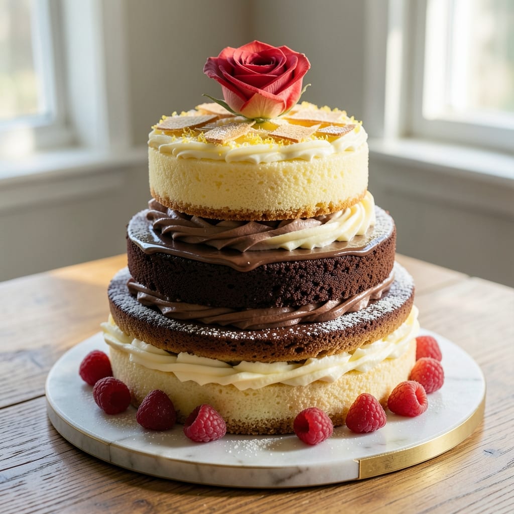 4 4 4 Cake Recipe: Triple-Layered Vanilla Bliss in One Tin