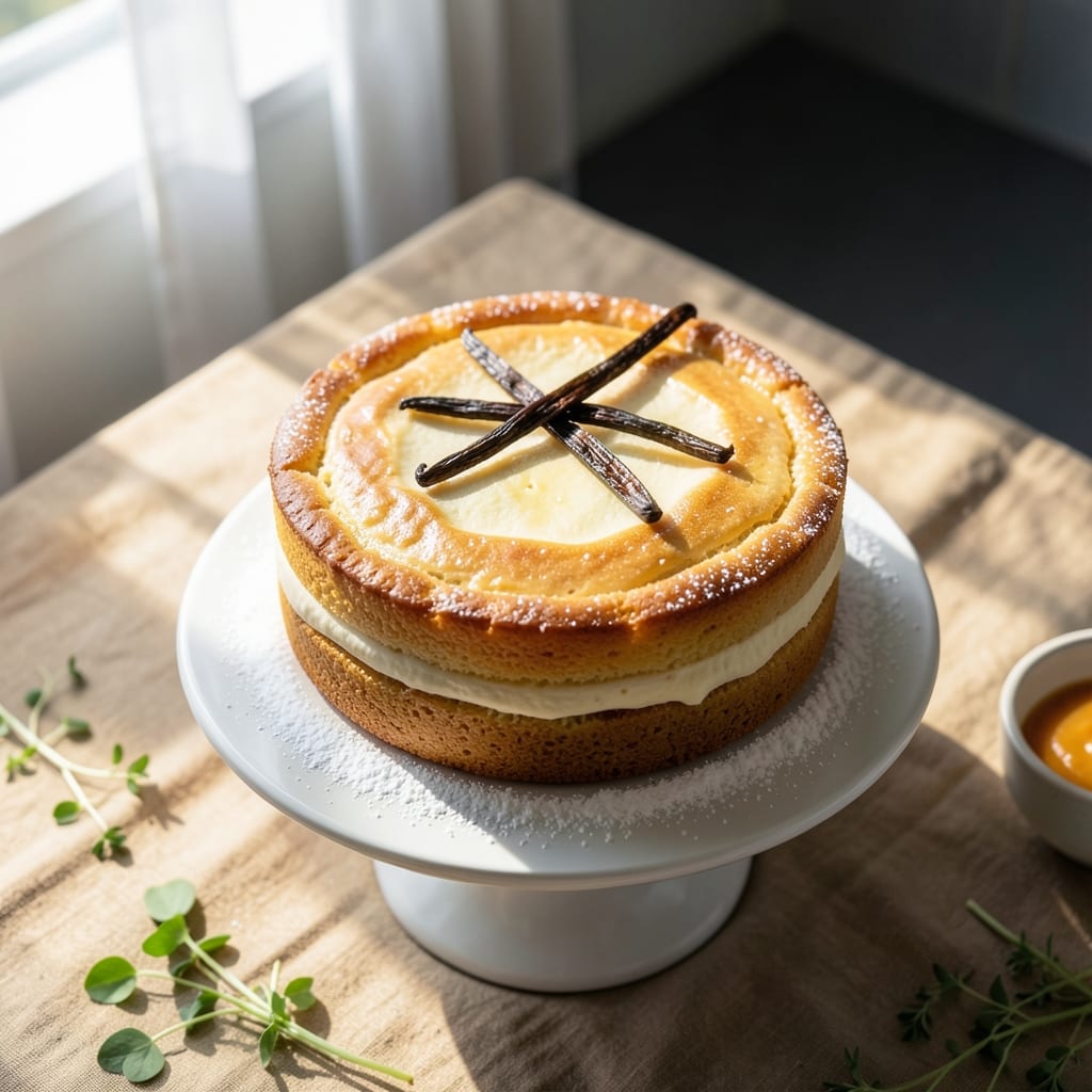 4.5-Inch Cake Recipe: Layered Vanilla Bean Magic in One Tin