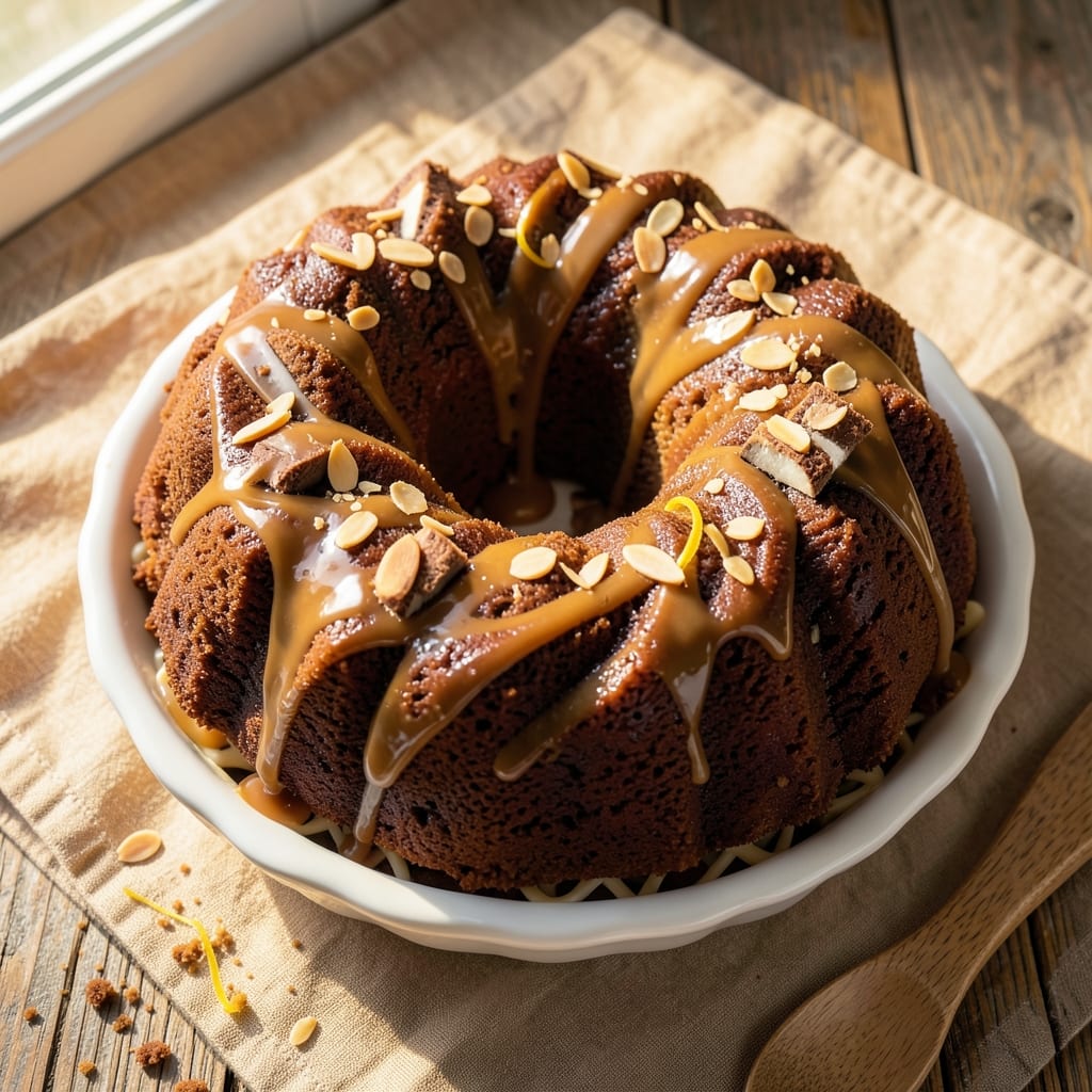 Almond Joy Bundt Cake Recipe: Boozy Coconut-Almond Swirl Magic