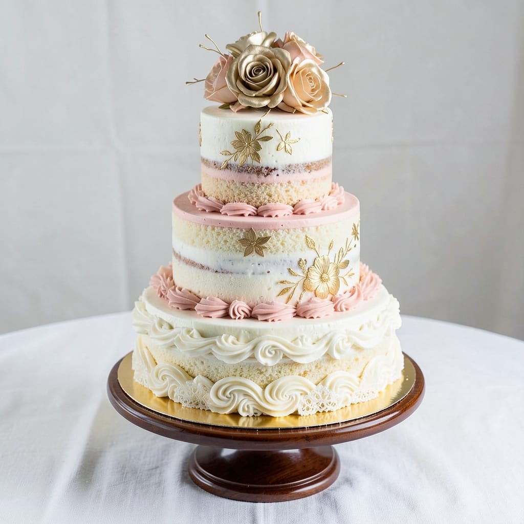 4 Tier Wedding Cake Recipe: Tiered Elegance With Buttercream Artistry