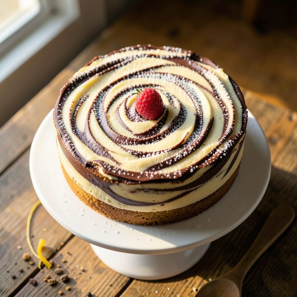 10-Inch Marble Cake Recipe: Swirled Vanilla-Chocolate Magic