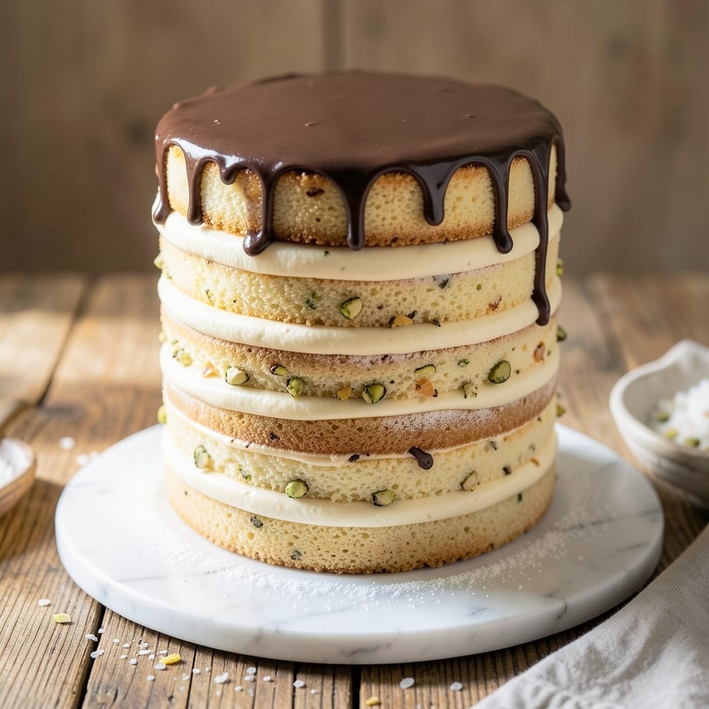 16-Layer Cake Recipe: Stacked Vanilla and Chocolate Bliss