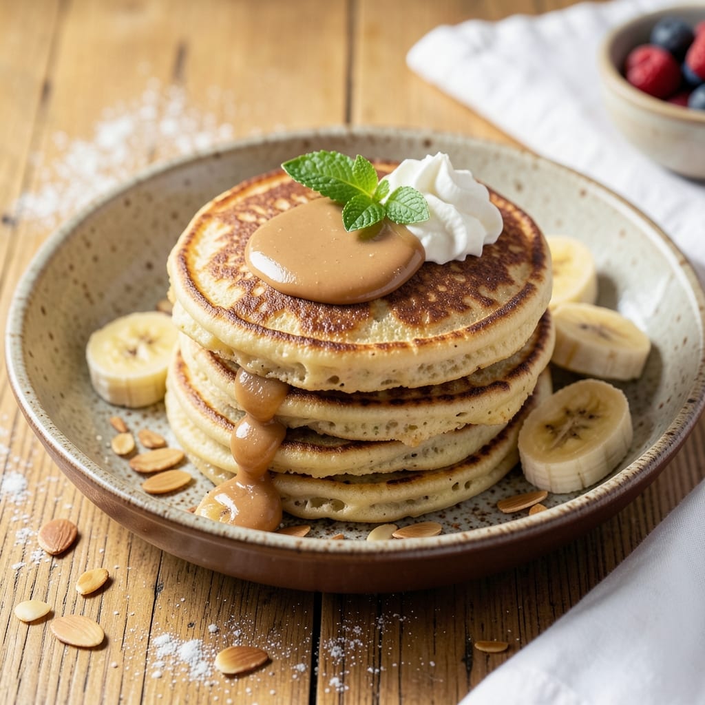 Almond Banana Pancakes Recipe: Fluffy Nutty Swirls Without a Mixer