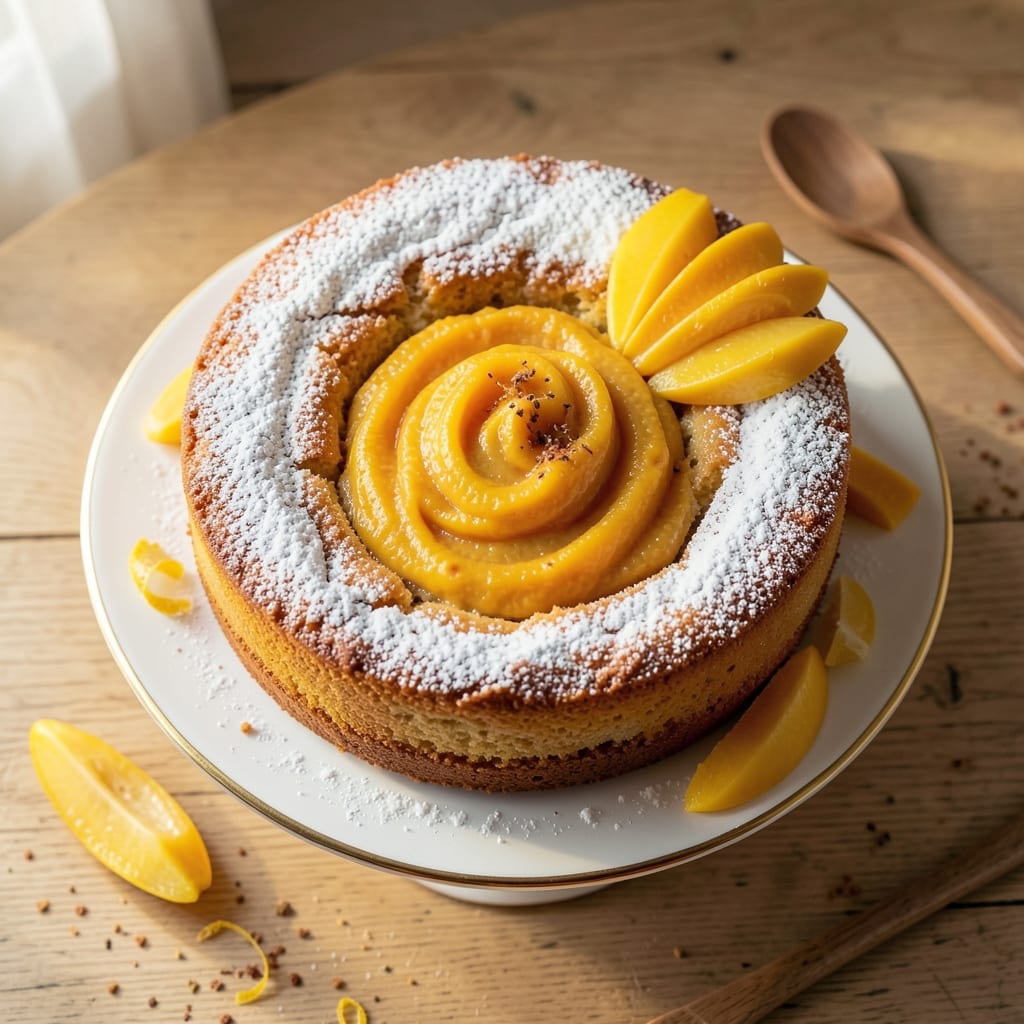 Alphonso Mango Cake Recipe: Golden Glaze and Juicy Fruit Layers