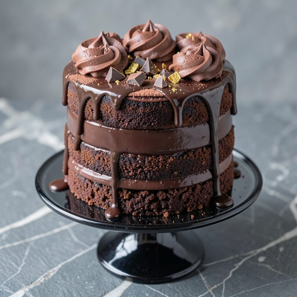 Amazon Chocolate Cake Recipe: Deep Dark Fudge Core and Vanilla Swirl Harmony