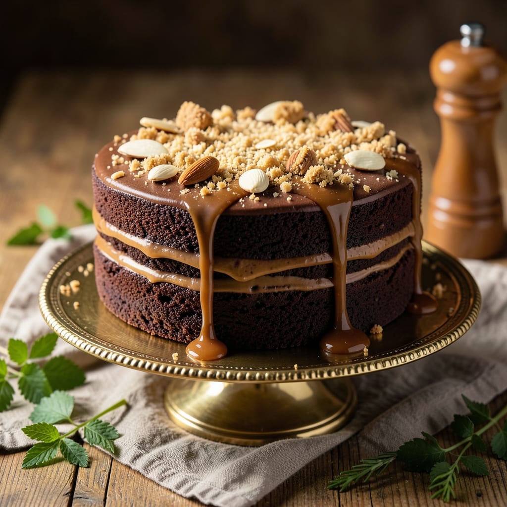 Amaretto Chocolate Cake Recipe: Boozy Nutty Swirls and Fudgy Layers