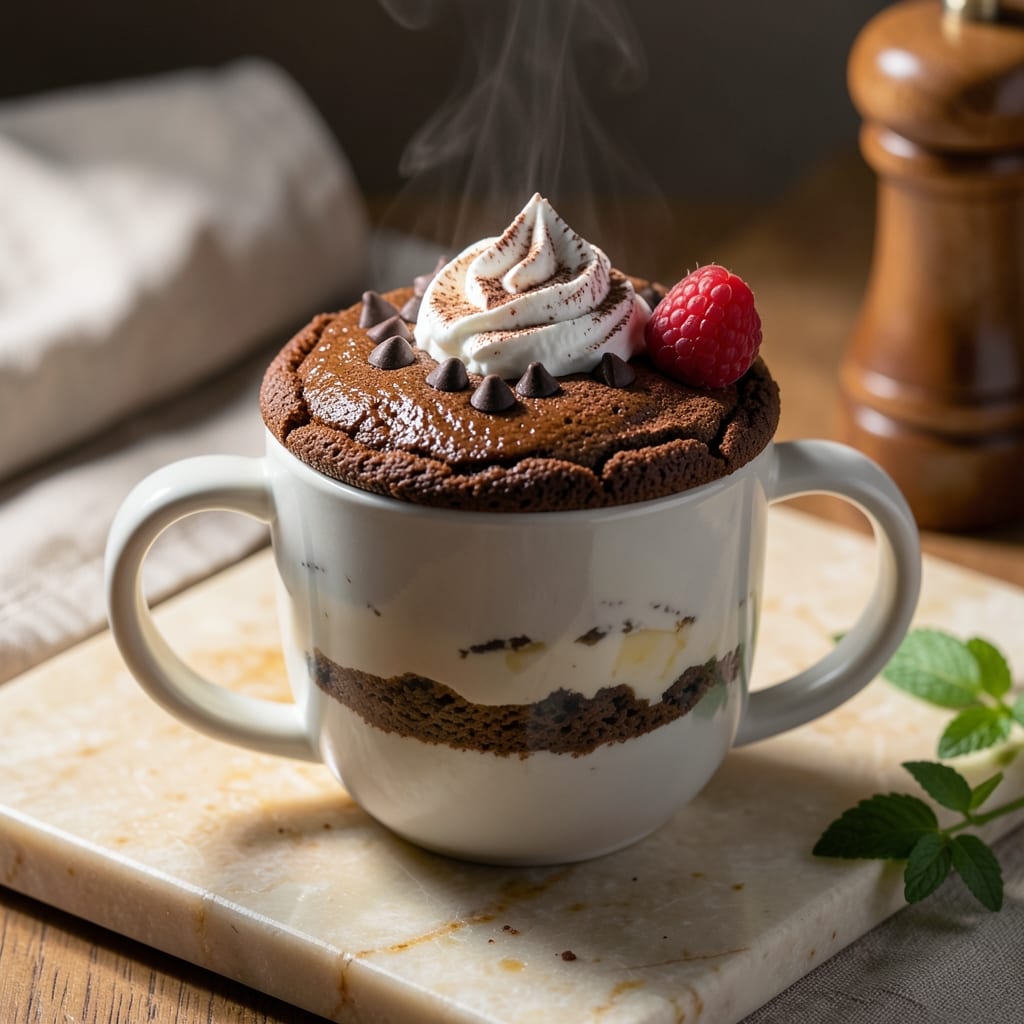 3-Minute Mug Cake Recipe: Microwave Magic With Gooey Chocolate Swirls