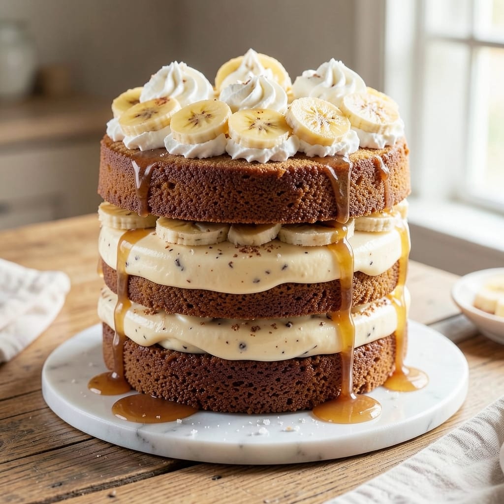 3 Layer Banana Pudding Cake Recipe: Vanilla Buttercream Hug Between Crunchy Layers