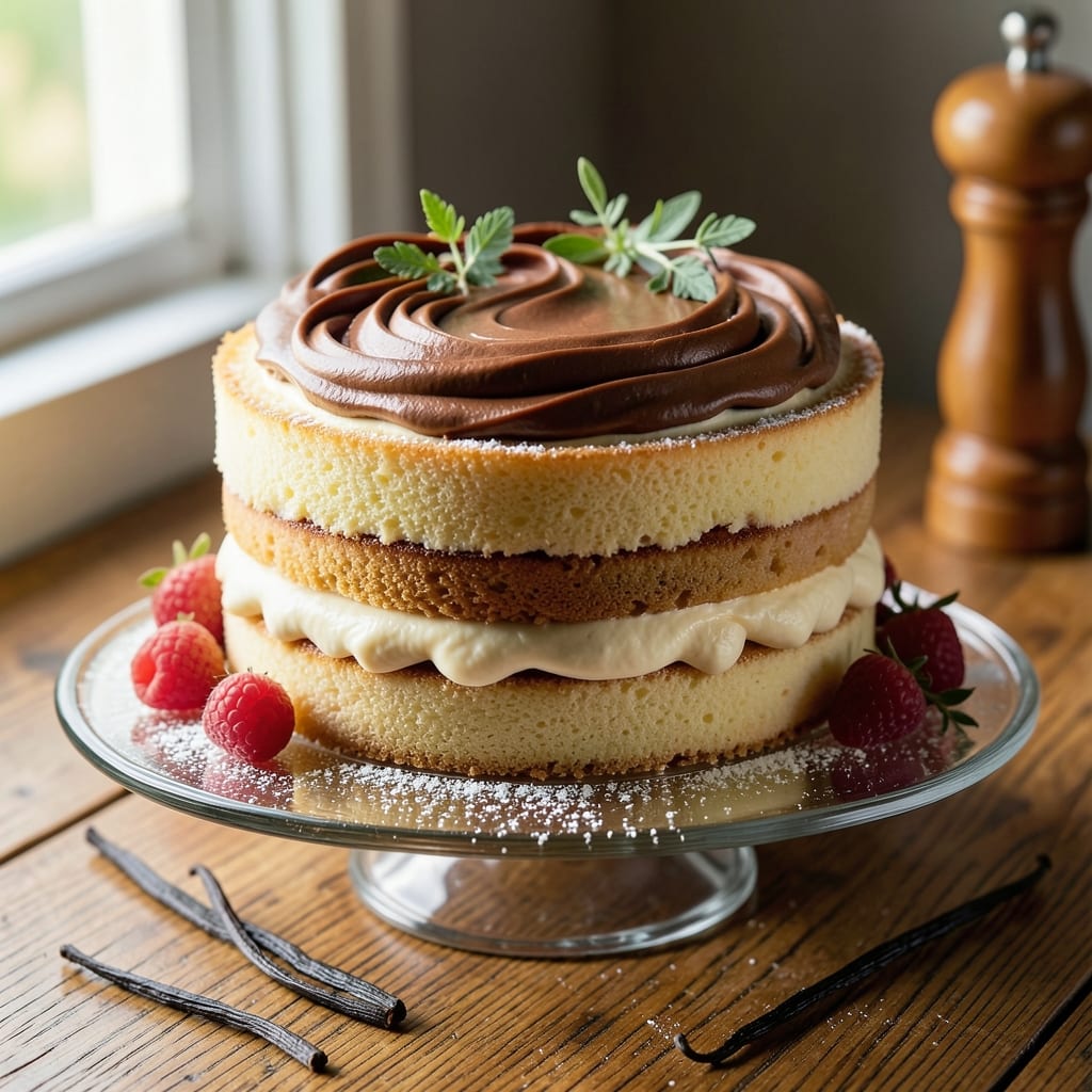 America's Cake Recipe: Vanilla Bean Swirls and Buttery Crispness