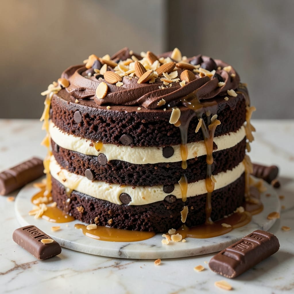 Almond Joy Earthquake Cake Recipe: Boozy Chocolate Swirls and Crunchy Nut Layers