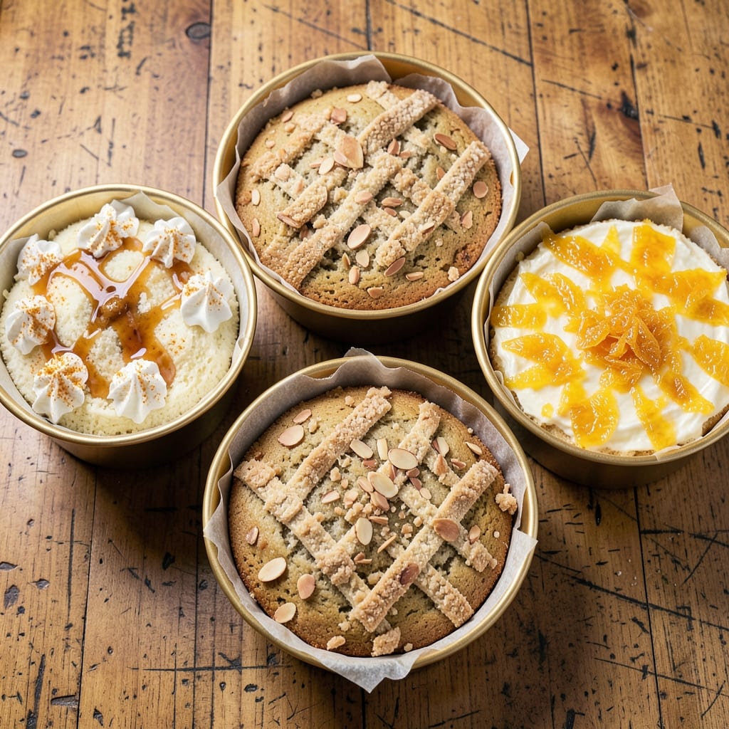 4 Flavor Pound Cake Recipe: Vanilla-Almond Swirls With Toasted Pecan Topping