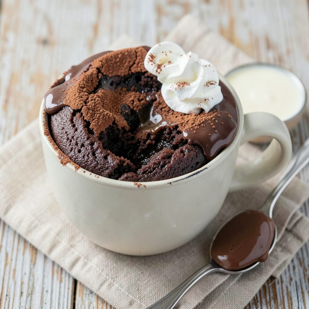 5 Minute Chocolate Mug Cake Recipe: Microwave Magic With Fudgy Layers