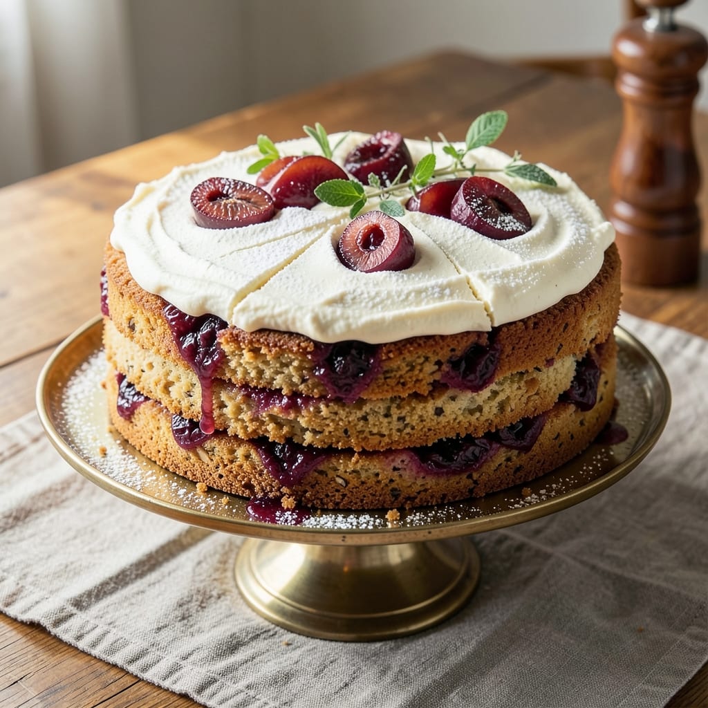 1 Kilo Plum Cake Recipe: Buttery Layers and Juicy Fruit Burst