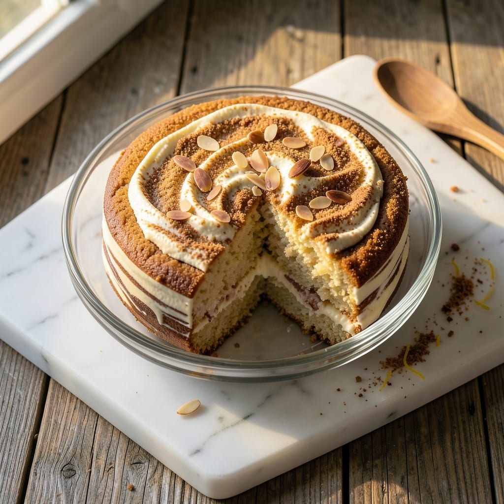 Almond Cream Cheese Pound Cake Recipe: Vanilla-Almond Swirls With Buttery Crispness