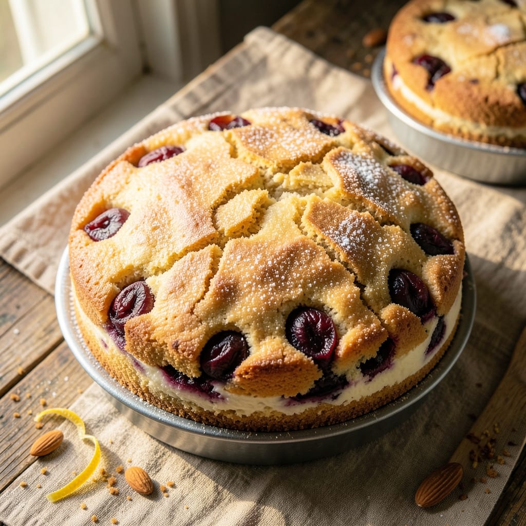 Almond Plum Cake Recipe: Toasted Nut Crunch and Jammy Fruit Layers