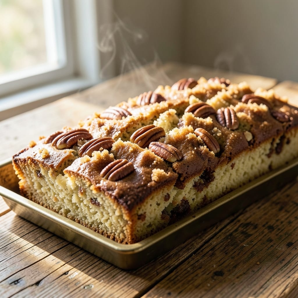 Amazing Pecan Coffee Cake Recipe: Buttery Streusel Crunch With Vanilla Swirls