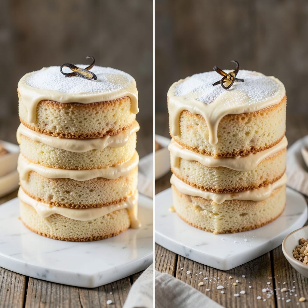 10-Inch Layer Cake Recipe: Triple-Layered Height With Vanilla Bean Frosting Swirls