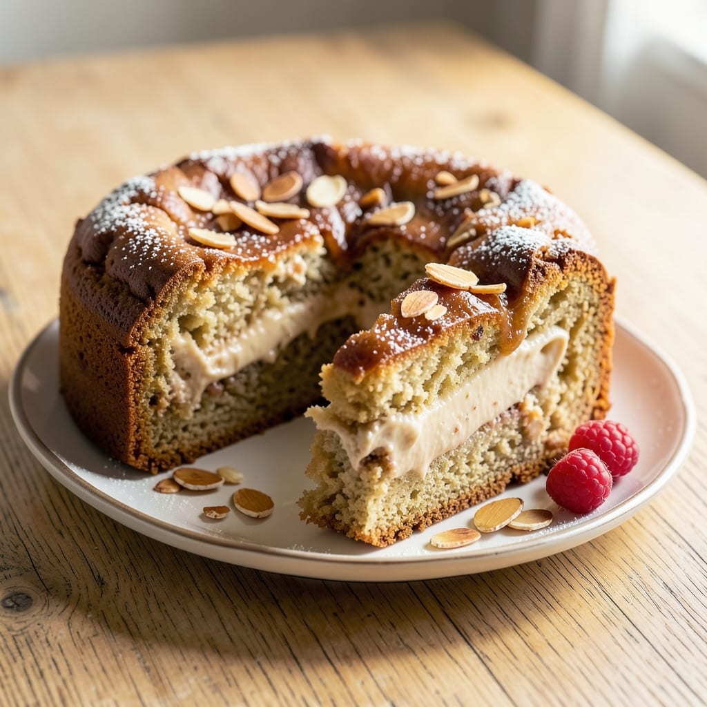 Almond Custard Coffee Cake Recipe: Vanilla-Infused Layers With Toasted Nut Crunch