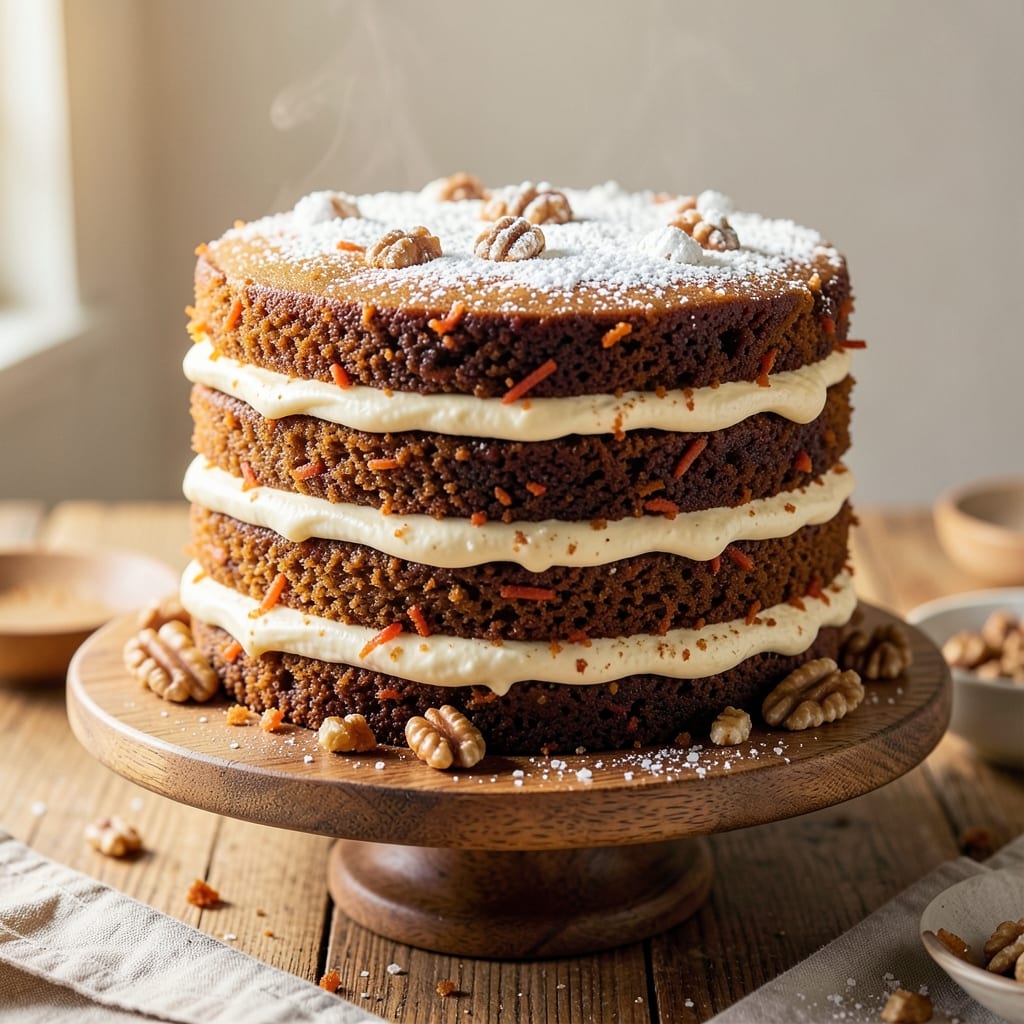 6-Inch 3-Layer Carrot Cake Recipe: Mini Cake Tower With Cream Cheese Bliss
