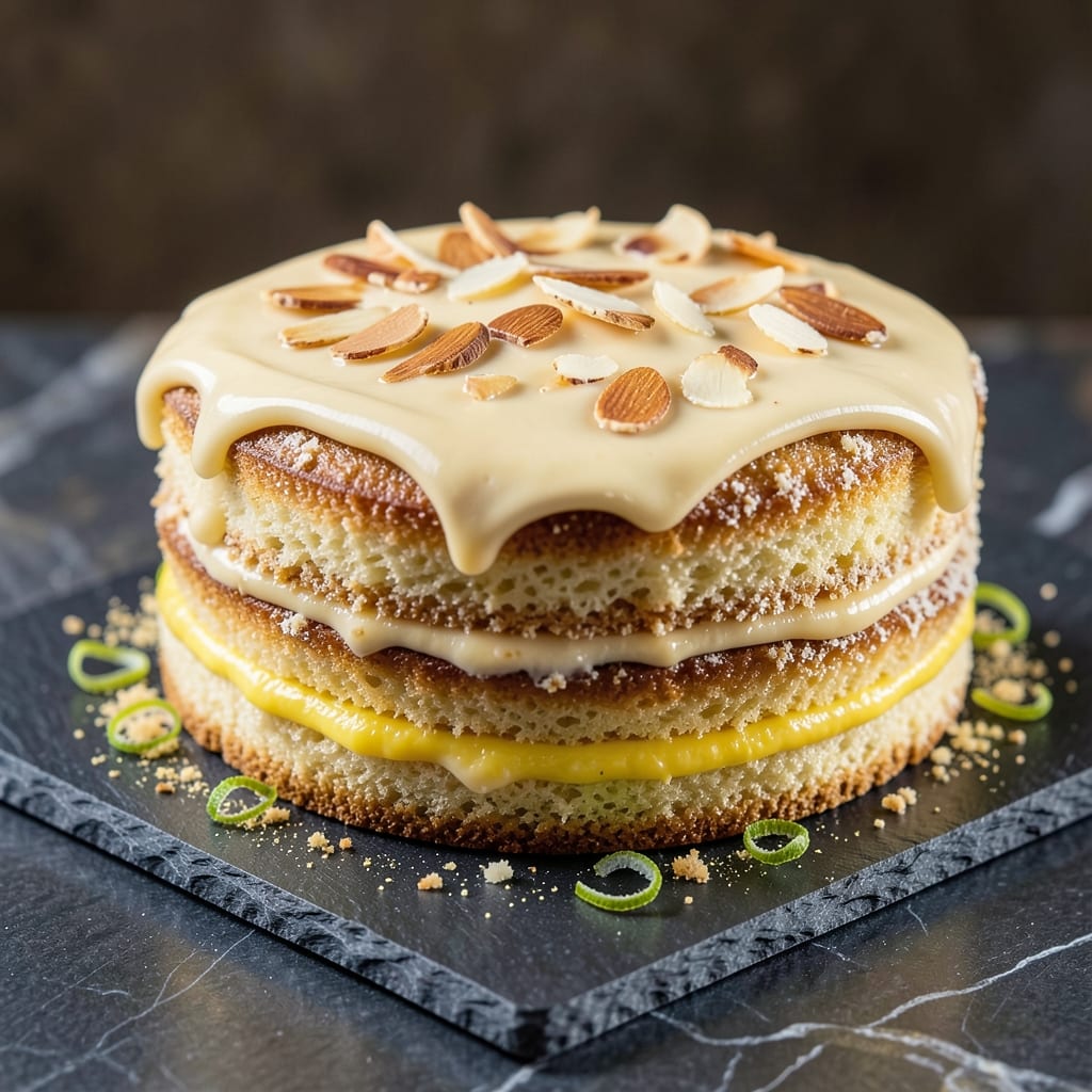 Amandine Cake Recipe: Almond-Infused Layers with Citrus-Kissed Top