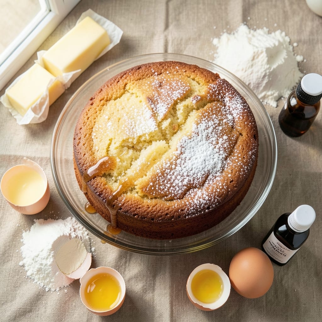 4 Egg Pound Cake Recipe: Ultra-Moist Vanilla Crunch in One Bowl