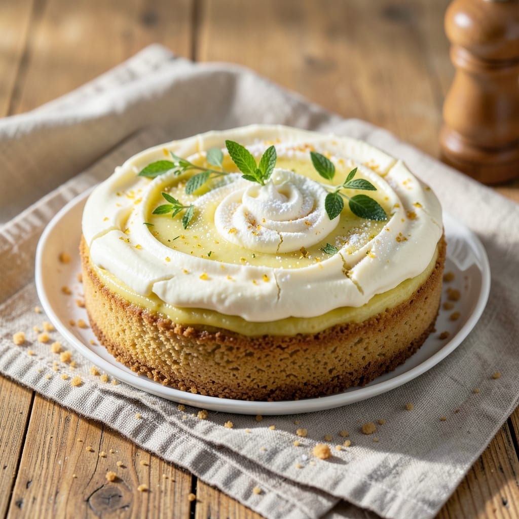 7-Inch Lemon Cheesecake Recipe: Zesty Crust and Tangy Cream Cheese Core