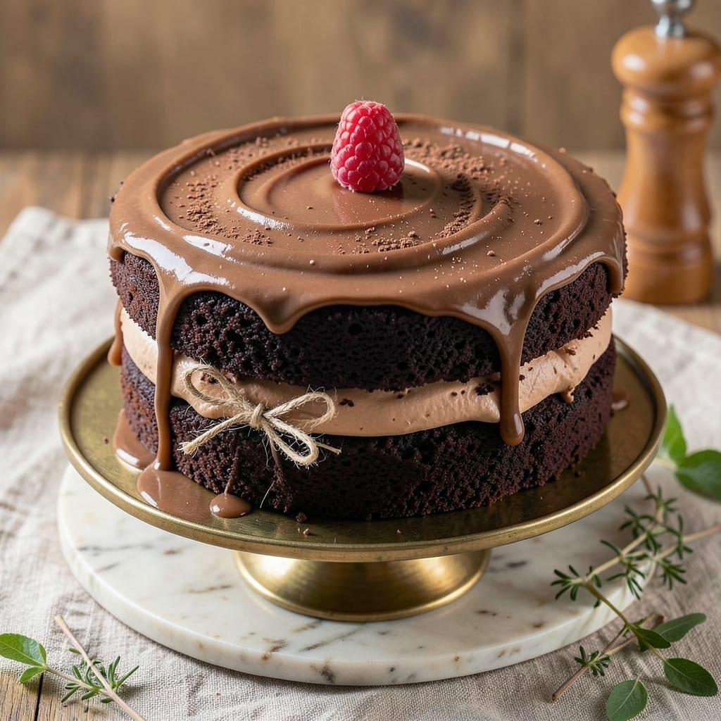 6-Inch Round Chocolate Cake Recipe: Triple-Layered Height With Fudgy Core