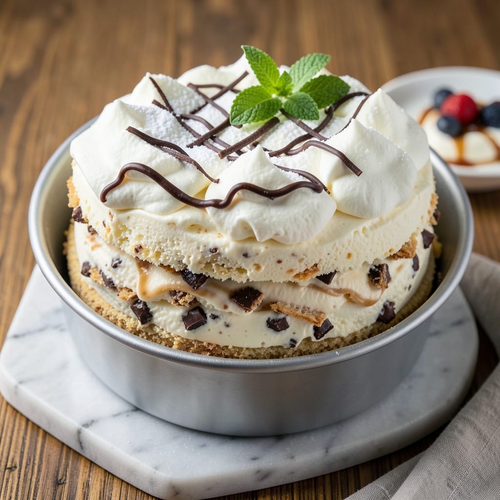 All Ice Cream Cake Recipe: No-Bake Vanilla Bean Layers with Crunchy Cookie Crust