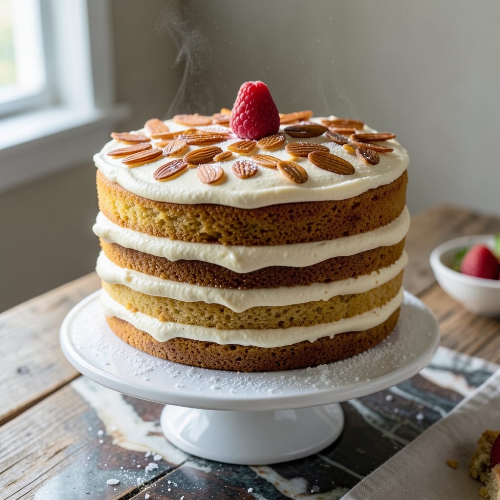 3 Layer Butter Cake Recipe: Vanilla Swirls and Buttery Crust Magic