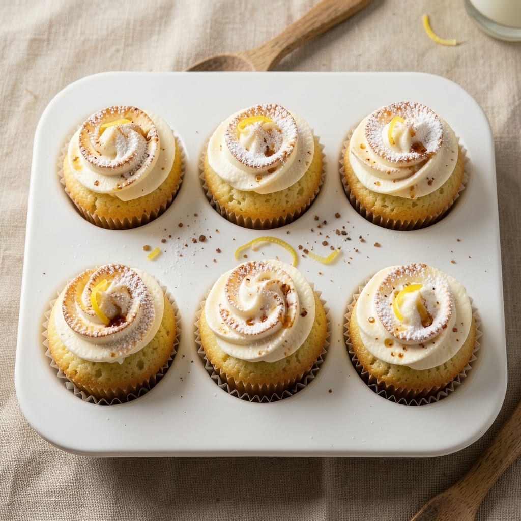 6 Egg Cupcakes Recipe: Fluffy Vanilla Clouds With Golden Frosting