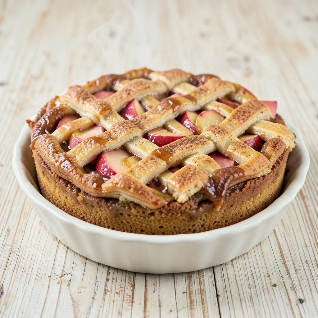 3 Ingredient Apple Pie Cake Recipe: Spiced Shortcake With Caramelized Topping