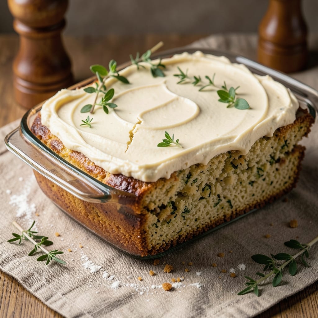 8x8 Zucchini Cake Recipe: Moist Layers and Walnut-Caramel Swirl