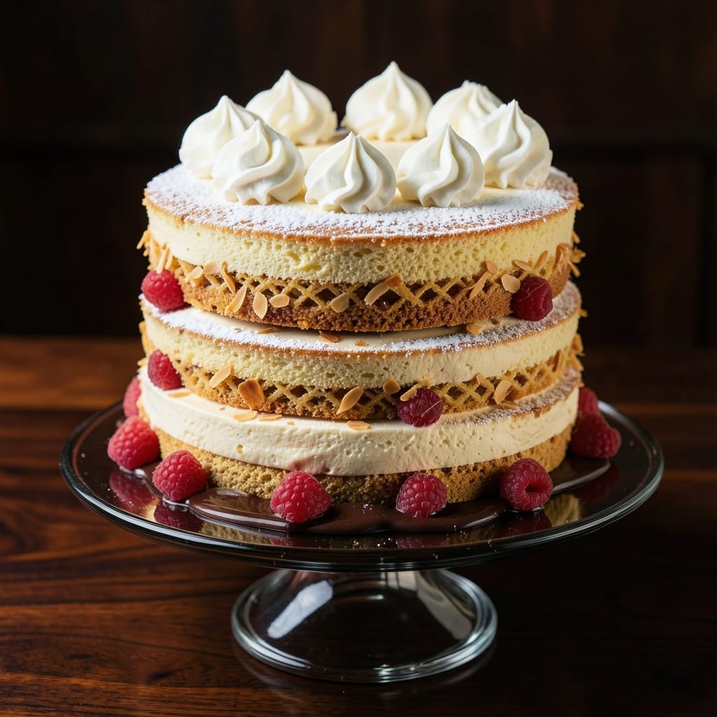 Alhambra Cake Recipe: Triple-Layered Vanilla-Almond Dream
