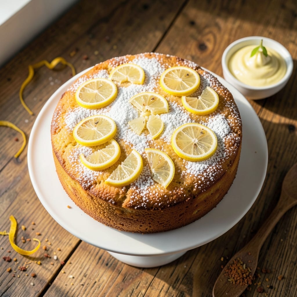 8-Inch Lemon Cake Recipe: Zesty Layers with Buttery Crust Magic
