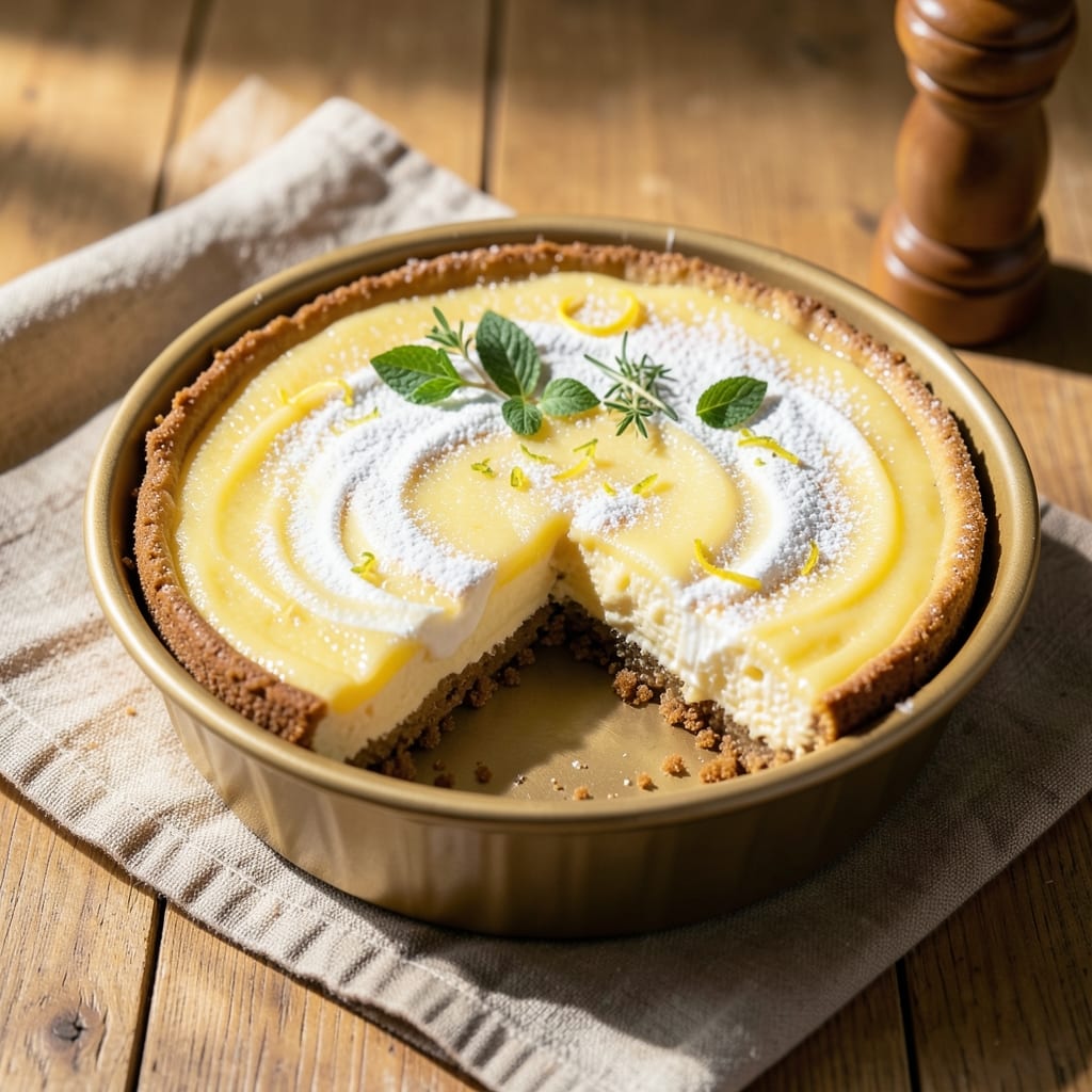 8-Inch Lemon Cheesecake Recipe: Zesty Crust and Silky Fillings in One Pan