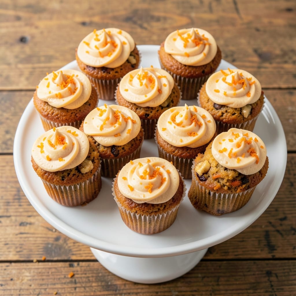 24 Carrot Cake Cupcakes Recipe: Mini Bundt Twists With Cream Cheese Frosting