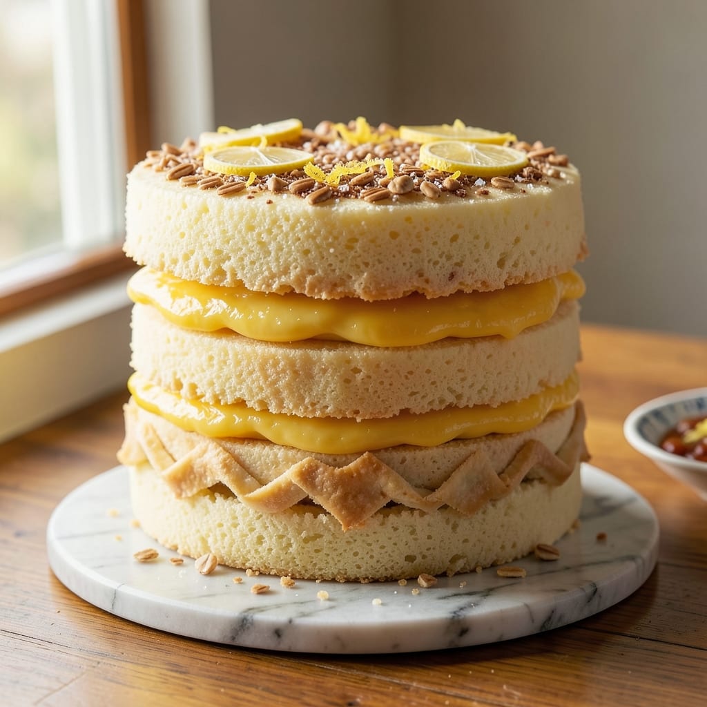 2-Layer Lemon Cake Recipe: Bright Citrus Layers With Buttery Crunch Topping