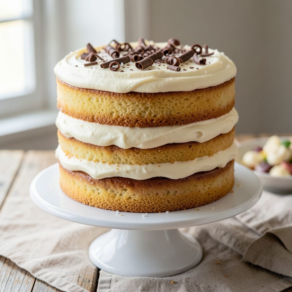 3 Layer 8 Inch Vanilla Cake Recipe: Moist Layers and Buttery Frosting Magic