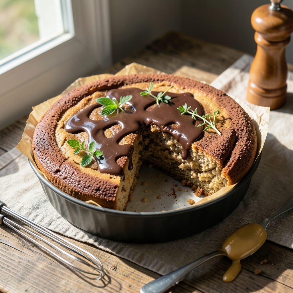 3 Ingredient Peanut Butter Cake Recipe: Moist Crumb and Rich Chocolate Swirls