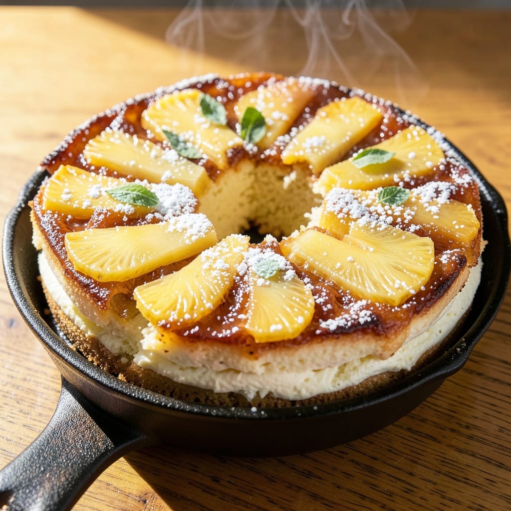 Alton Brown's Pineapple Upside Down Cake Recipe: Caramelized Fruit and Buttery Crisp Top