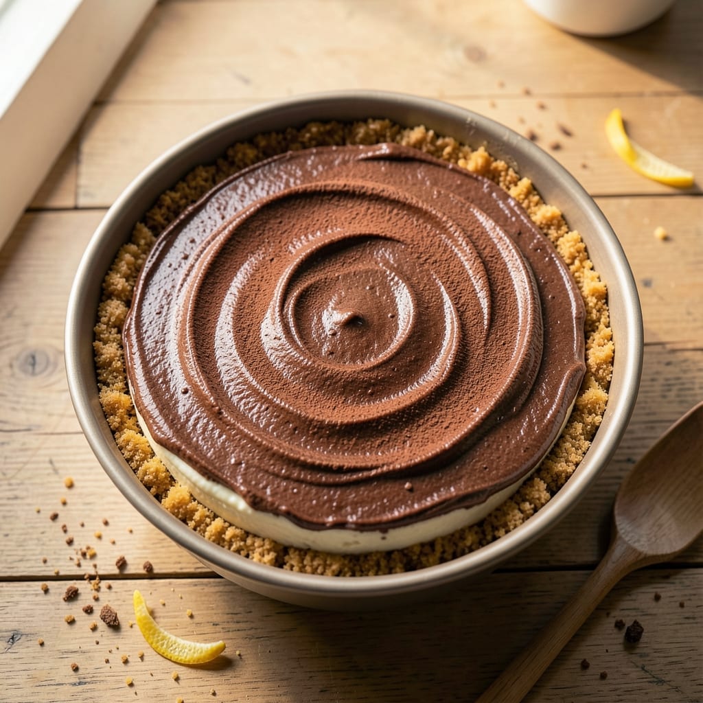 8-Inch Chocolate Cheesecake Recipe: Silky Smooth Fill With Crispy Graham Base
